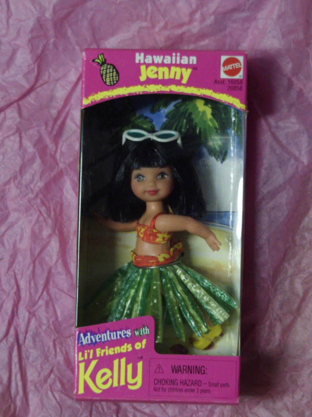 1998 Mattel Barbie Li'l Friends Of Kelly Hawaiian Jenny Doll 20858